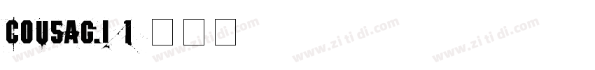 cousagi 1字体转换
